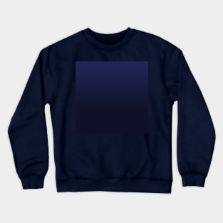 Classic Navy Blue Solid Ombre Gradient Crewneck Sweatshirt